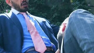 Hunk Joe Gillis hires Leo Grin as party planner and fuck buddy