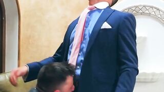Hunk Joe Gillis hires Leo Grin as party planner and fuck buddy