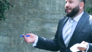 Hunk Joe Gillis hires Leo Grin as party planner and fuck buddy
