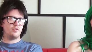 Sex hungry Devon Breeze sucks fake producers big dick