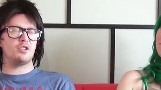 Sex hungry Devon Breeze sucks fake producers big dick