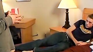MINDBLOWING ACTION ALERT! Watch as 3 RUGGED GUYS GAGE  SPIT on AMAZING YOUNG COCK!