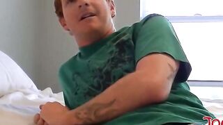 Hot young bisexual John has a little experience with guys
