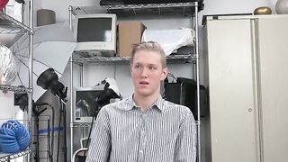 THE ULTIMATE BLONDE BLAST Gay twink takes BBC in DEEP reverse cowgirl POSITIONS for CASH!