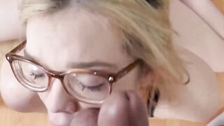 Flexi Teen Glasses - Step-Daughter's First Time Anal with Dad