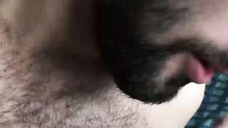 BEARD ME! Hairy Latino Swallows Monster Cock in EPIC FirstTime Blowbang  Ass Licking Orgy!