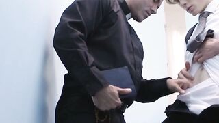 MORAL DECAY Teenage Spitfire Brazenly Swaps Blowjob Sessions with Sinful Clergyman, Ends in Brutal Anal Molestationassistant