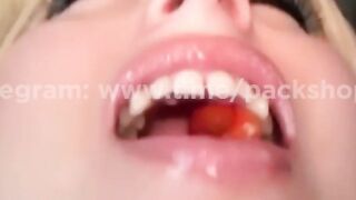 GIANTESS DEVOURS HER MINIME FATTY FRIEND FEASTS ON LIVING FISH FETISH!