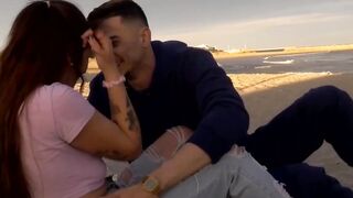 BEACH BOMBSHELL Naughty Latina Amy Redhead GETS MERCILESSLY PUNISHED BY A GIANT THROBBING COCK in a sizzling beachside gang bang!!!