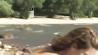 UNBELIEVABLE! Charissa Spreads Her Legs and Screws the Whole Beach in One Insane 30Minute Orgy!