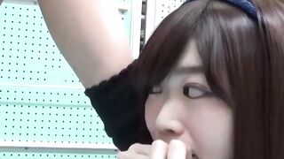 Japanese lady filmed peeing with a hidden camera