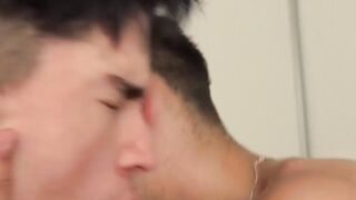 UNLEASH THE BEAST Latino Stallion Devours Two Tiny Twinks in Insatiable Anal Frenzy!