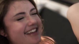 INSATIABLE ROOMMATES Adria Rae and Emma Hix Got All HandsOn Deck into Sizzling Scissoring Session