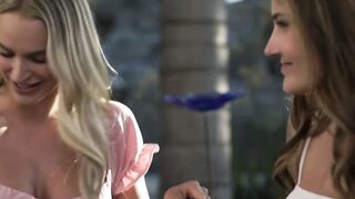 INSATIABLE ROOMMATES Adria Rae and Emma Hix Got All HandsOn Deck into Sizzling Scissoring Session