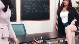 UNLEASHING DESIRE Exclusive Toes Worship Seduction with Italian Siren Valentina Nappi and Erotic Jayden Cole inside a Scorching Classroom Encounter!