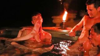 Unleash the BEAST Finn August, Ethan Adams, and Colby Chambers Engage in Epic Orgy Breeding Frenzy!!!
