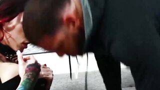 UNLEASH THE BEAST Tattooed Tranny Sensation Chelsea Marie Gets PUMMELED by a Hung Giant!