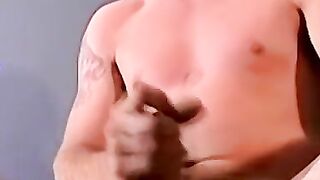 UNLEASH THE BEAST Tattoed Titan Unloads MASSIVE Load of Sticky Cum!