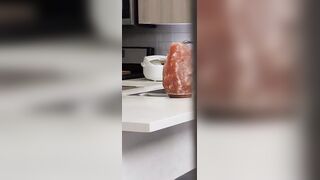 Hung dude anal pounds babe Theodora Day in the kitchen