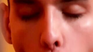 UNBELIEVABLE TWINK SHOWDOWN Skinny Spunkstar Sucks  Bounces to Orgasmic Bliss!