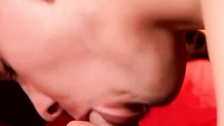 UNBELIEVABLE TWINK SHOWDOWN Skinny Spunkstar Sucks  Bounces to Orgasmic Bliss!