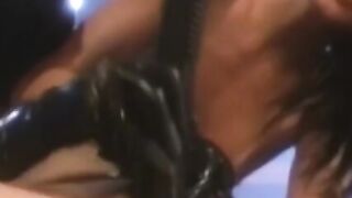 BOOTILICIOUS LESBO BETRAYAL Vintage Busty Victoria Sin Screws CINDY CRAWFORD in Rubber