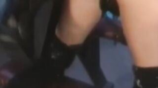 BOOTILICIOUS LESBO BETRAYAL Vintage Busty Victoria Sin Screws CINDY CRAWFORD in Rubber