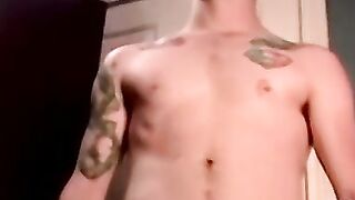 UNBELIEVABLE DEBAUCHERY Straight Inked Hunk Grants Girlfriends Wildest Fantasy, Deepthroats Gay Stud
