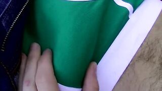 SEE THE JUICY STUFF! Skinny Dudes FaceMelting Cum Show His Own Dick is the Perfect Souvenir!