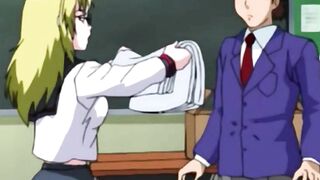 Forbidden Frenzy Anime Lesbians Desecrate the Hallowed Halls of Academia