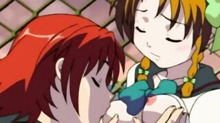 Forbidden Frenzy Anime Lesbians Desecrate the Hallowed Halls of Academia