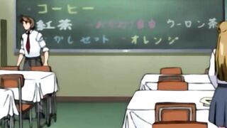 Forbidden Frenzy Anime Lesbians Desecrate the Hallowed Halls of Academia
