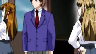 Forbidden Frenzy Anime Lesbians Desecrate the Hallowed Halls of Academia