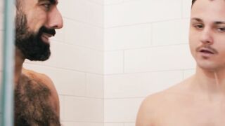 UNBRIDLED FURY Enzo Muller and Ali Rush Engulf Each Other in a SCORCHING Shower JerkOff Free For All
