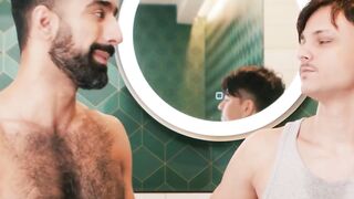 UNBRIDLED FURY Enzo Muller and Ali Rush Engulf Each Other in a SCORCHING Shower JerkOff Free For All