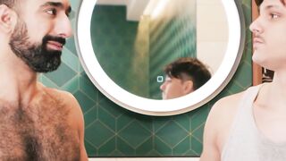 UNBRIDLED FURY Enzo Muller and Ali Rush Engulf Each Other in a SCORCHING Shower JerkOff Free For All