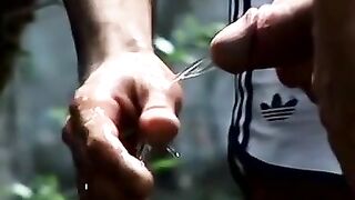 WILD BEASTS UNLEASHED Spanish Hottie Punkcher vs Turbo in Epic Outdoor Pissing Battle