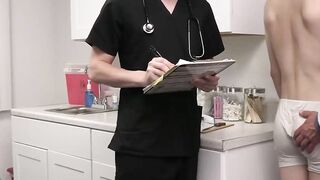 SEXY DOCTOR MARCO NAPOLI SPITROASTS PATIENT DURING A THREEWAY WITH COLE CHURCH AND HORNY Darron featuring (1) -(2).