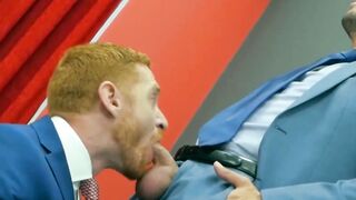 Suit and tie Welcum Leander and Shane Jackson analfucking