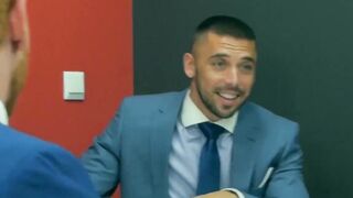 Suit and tie Welcum Leander and Shane Jackson analfucking