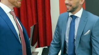 Suit and tie Welcum Leander and Shane Jackson analfucking