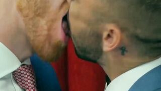Suit and tie Welcum Leander and Shane Jackson analfucking