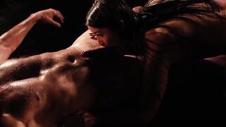 George Uhl gives Lady Gang cunt hard and long massage