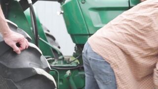 Rocky Vallarta Rips Benjamin Blue in Half TractorThrashing Bareback Brutalities