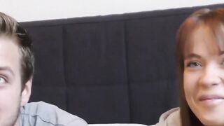 Babe gets fucked in front of her husband while he watches on cam (cucked).