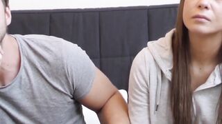 Babe gets fucked in front of her husband while he watches on cam (cucked).