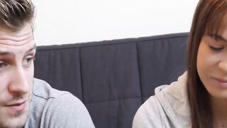 Babe gets fucked in front of her husband while he watches on cam (cucked).