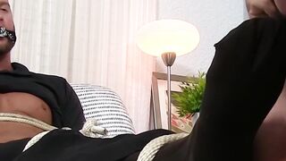 LICK THAT FEET GIRL! TOETASTIC ORAL OBSESSION with BDSM HUNK!