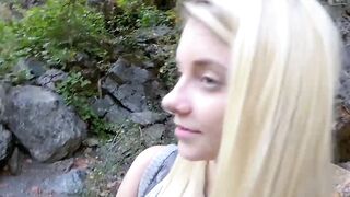 STEPPING OUT Petite Riley Star Battles Monster Stepdads Beastly Cock in Explicit Outdoor SOD