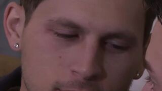 White young stud Lance Taylor got his bouncy butt drilled by hung Roman Todd